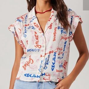 ASTR CALLEN BUTTON DOWN TOP